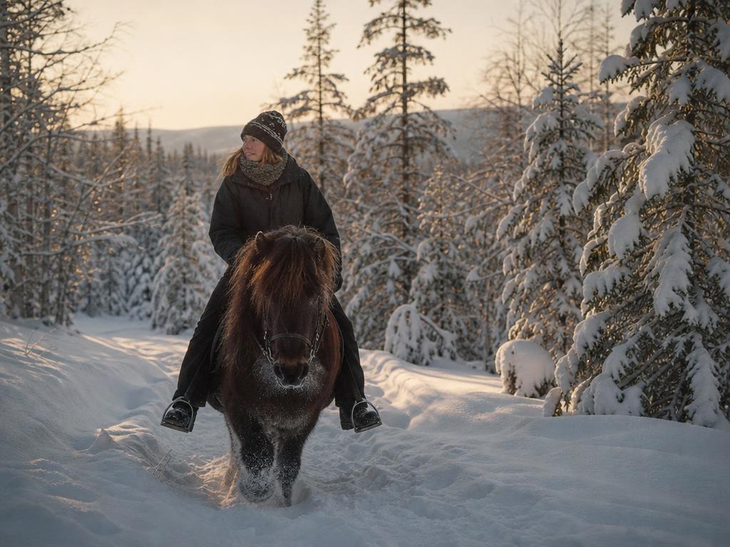 Horseback Riding in the Snow